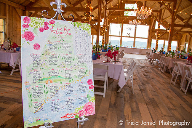 Maine Barn with NH Mountain Views