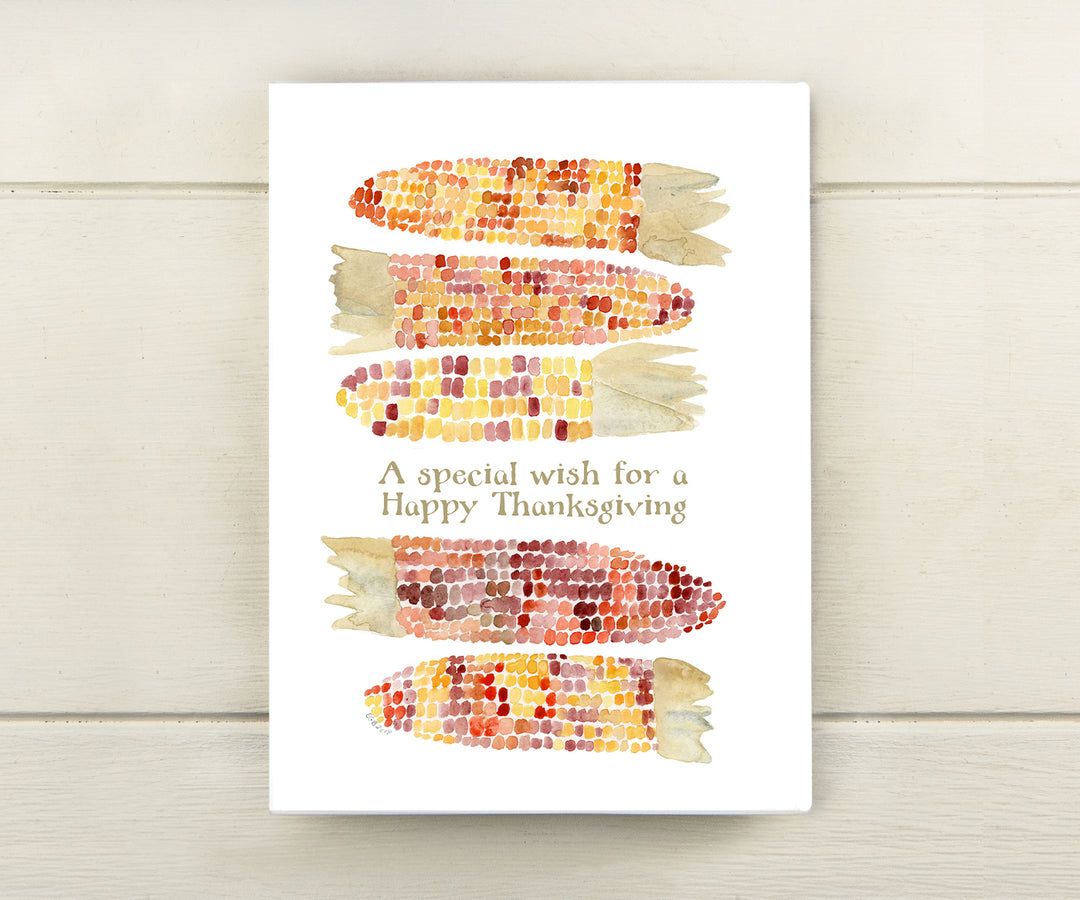 Autumn Corn Thanksgiving Card
