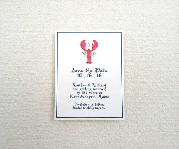 Classic Lobster Save the Date