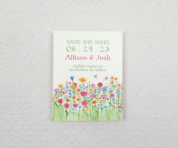 Wildflowers Save the Date