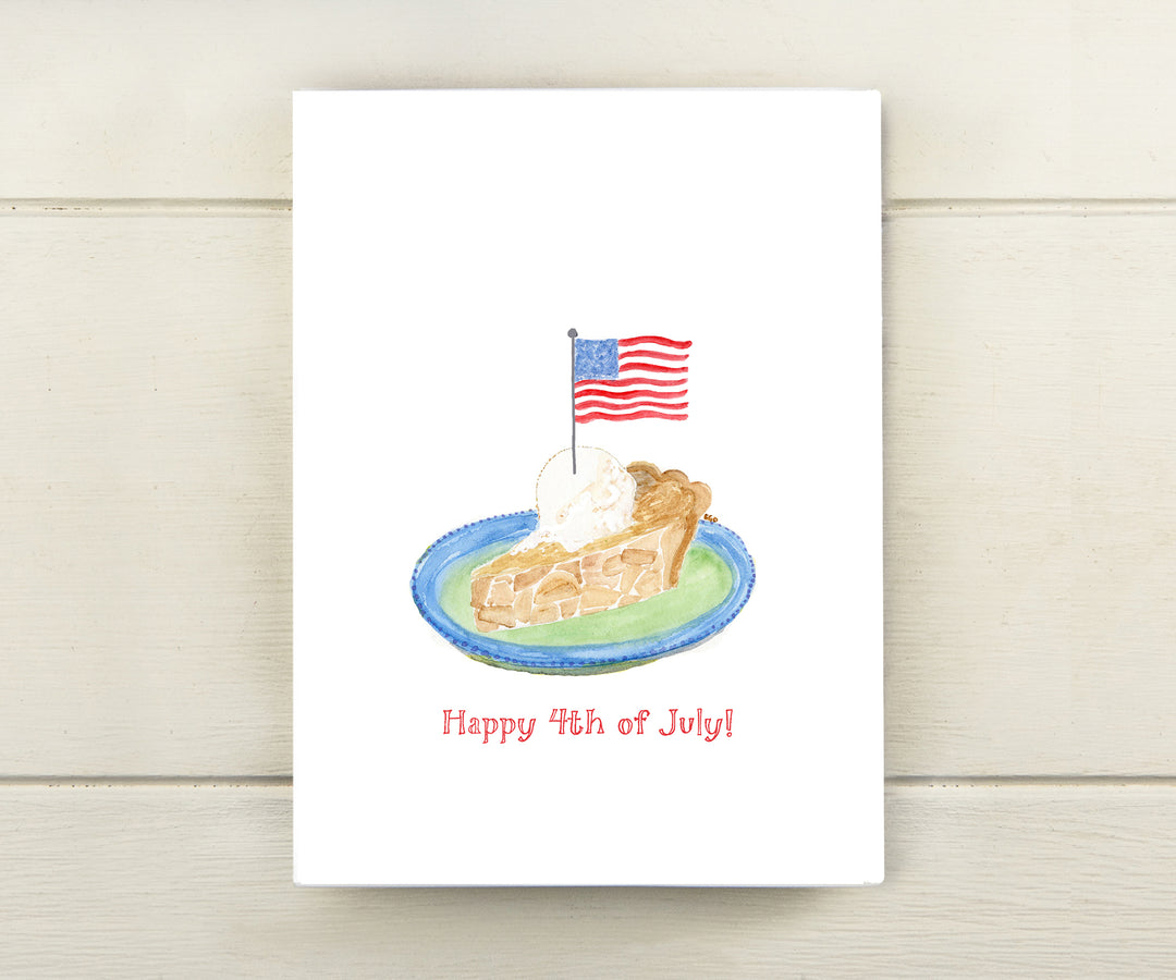 Apple Pie 4th of July Card