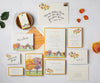 autumnal barn wedding invitation