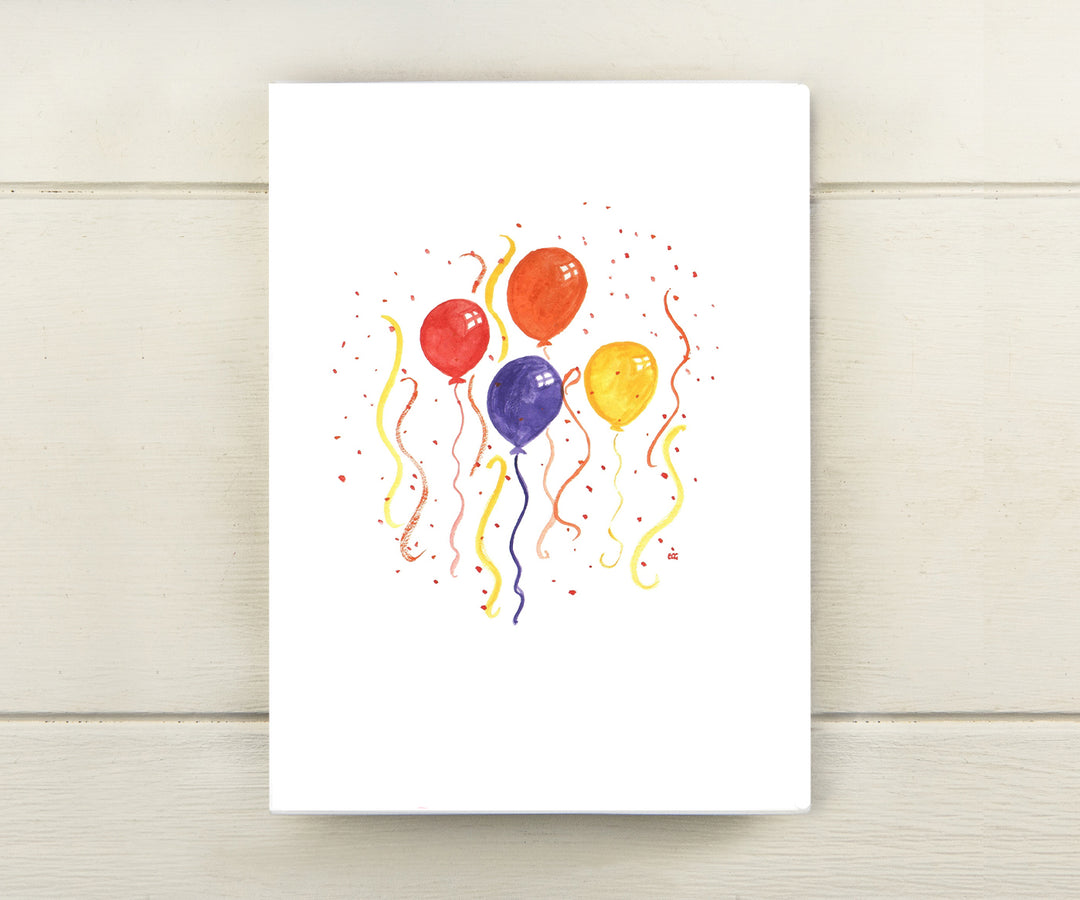Balloons with Confetti Card