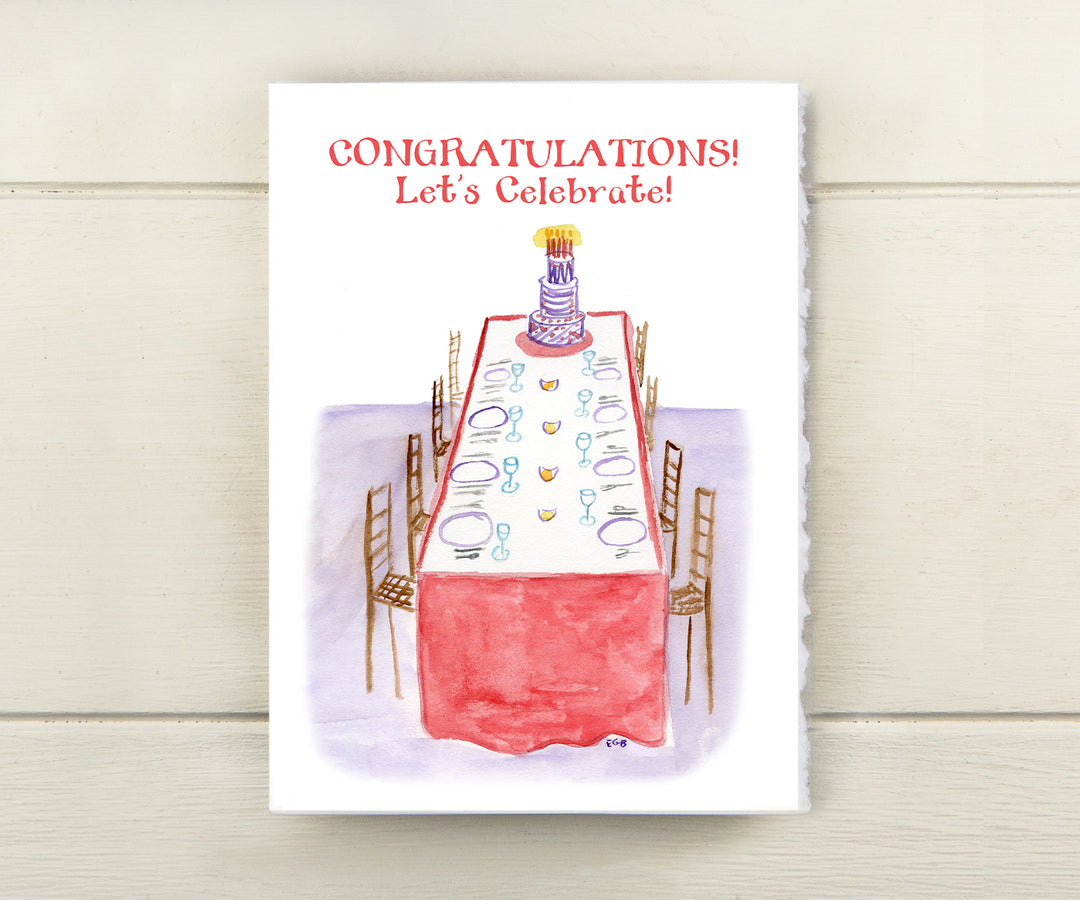 Celebration table card