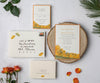 Chairlift in Autumn wedding invitation