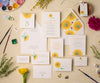 Classic sunflower wedding invitation