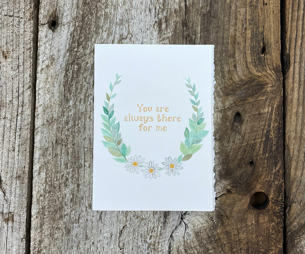 Daisy Chain Wreath Mother's Day Card