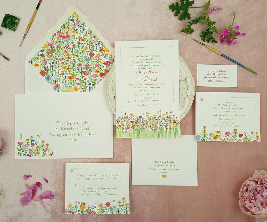 Wildflowers Wedding Invitation