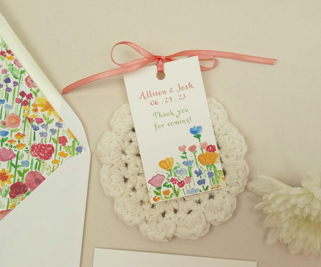 Wildflowers favor tags
