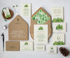 Forest pines wedding invitation