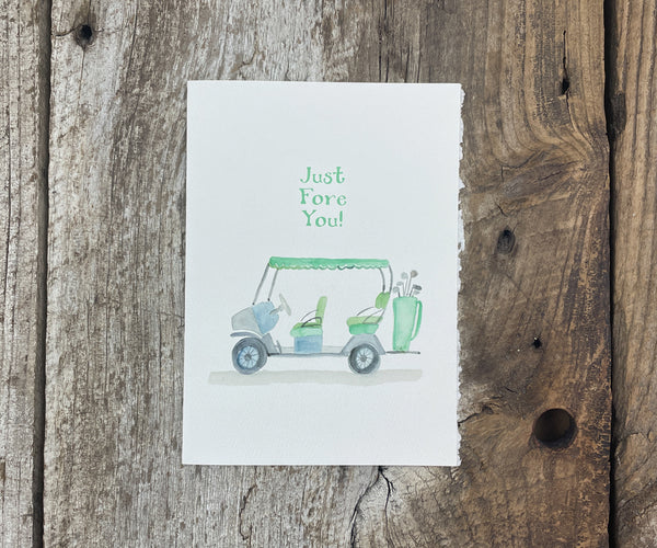 Golf Cart just fore you card