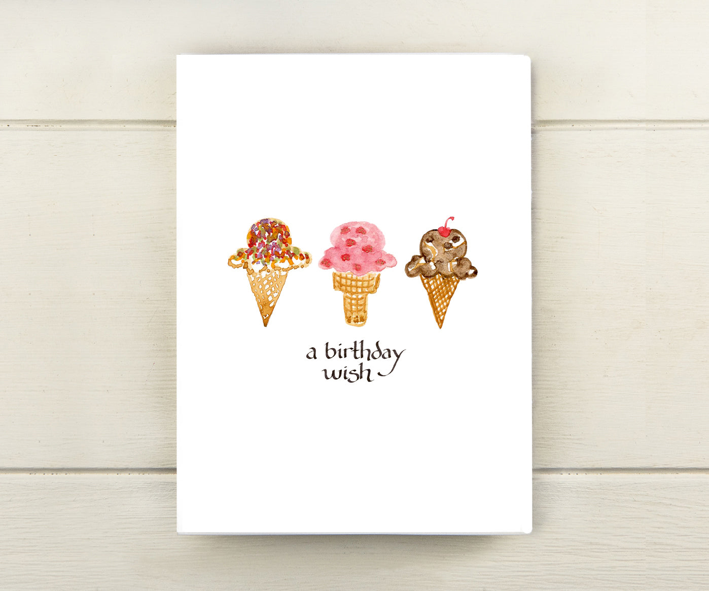 Wee Blue Coo Grußkarte – Ice Cream Cone Design, 17,5 X 12,5 Cm, Blanko Innen