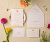 Jar of Blossoms wedding invitation