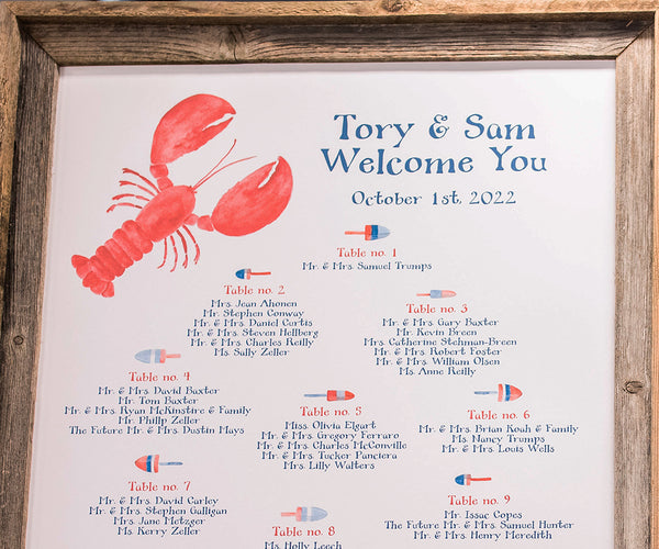 lobster seating chart