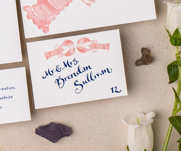lobster hut place card