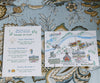 custom Woodstock VT wedding map