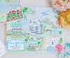 custom Basin Harbor VT wedding map