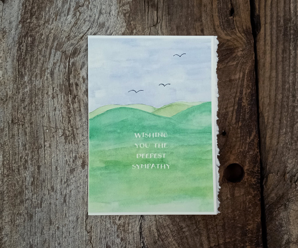 Mountain sympathy card