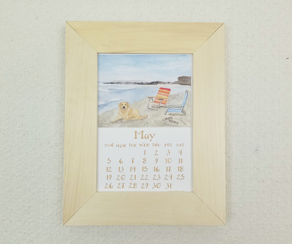 Wide Profile Natural Wood Frame