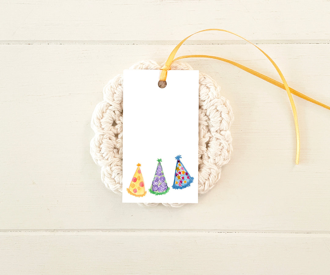 Birthday Party Hats Gift Tags