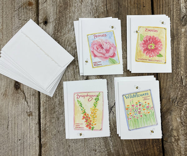 seed packets note cards
