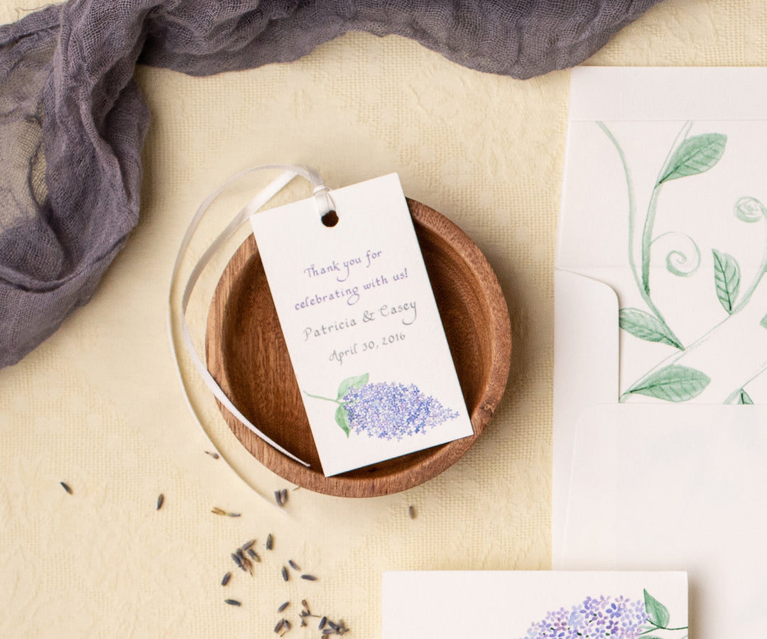 Spring Lilacs Favor Tags