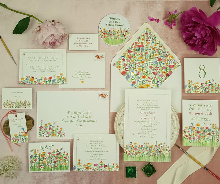Wildflowers Wedding Invitation