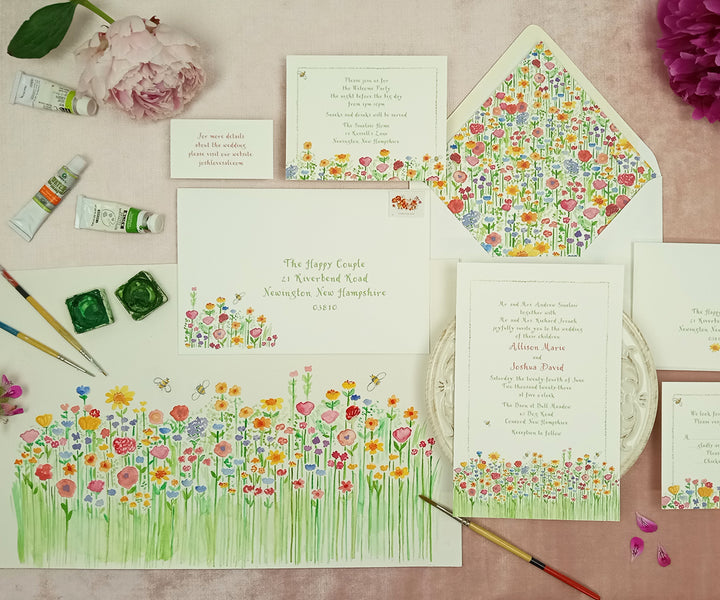Wildflowers Wedding Invitation
