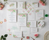 Apple blossom wedding invitation full suite
