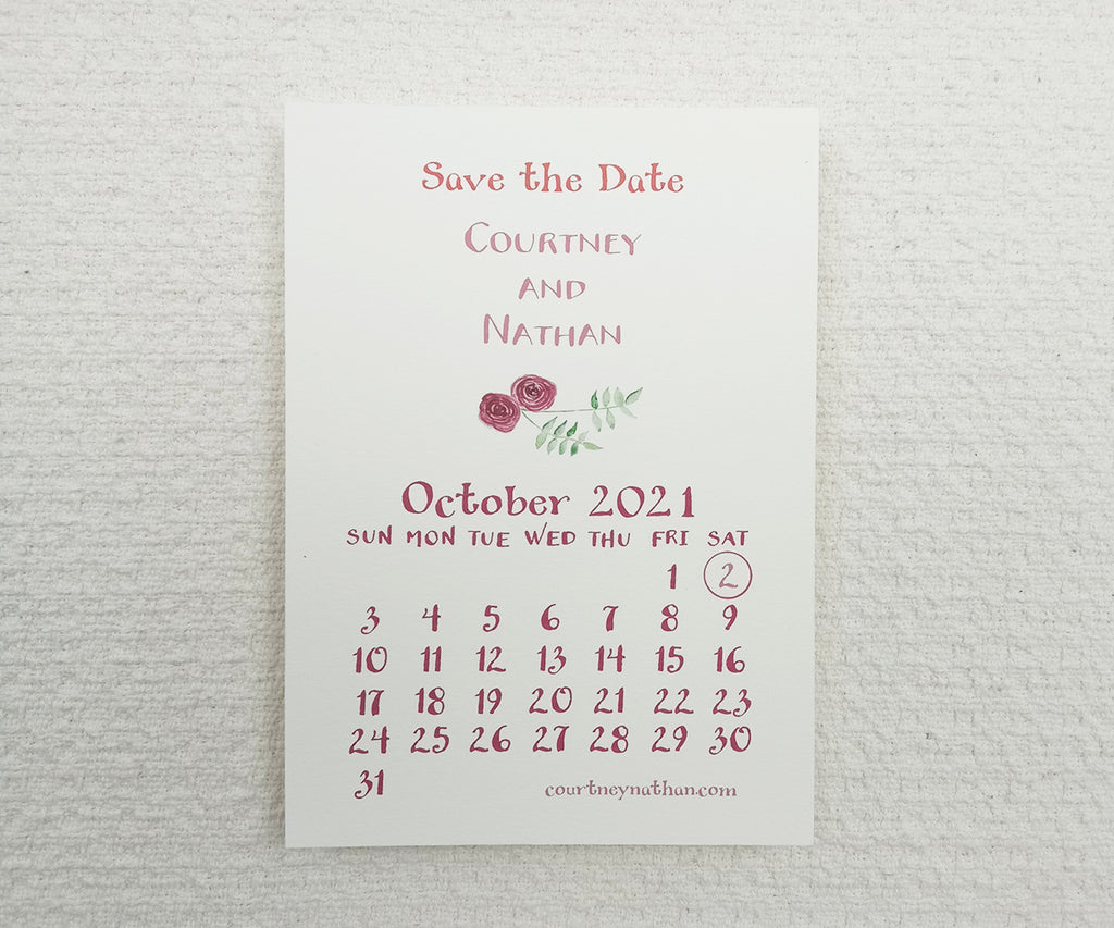 Autumn Bouquet Save the date