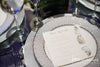 oyster shell wedding menu