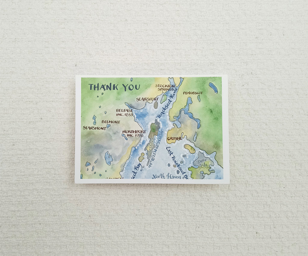 Bay View Wedding Thank You Notes