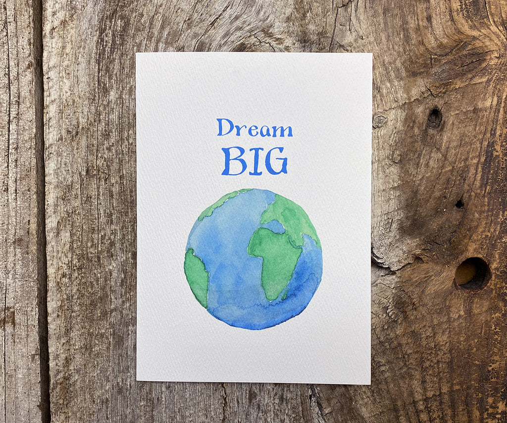 Big world graduation card