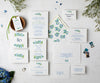 Blueberries wedding invitation