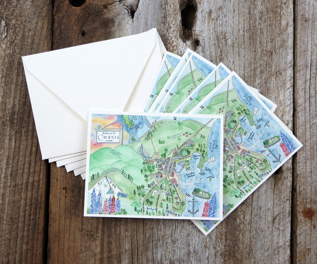 Camden Maine note cards