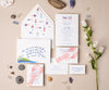 Lobster Buoys wedding invitation