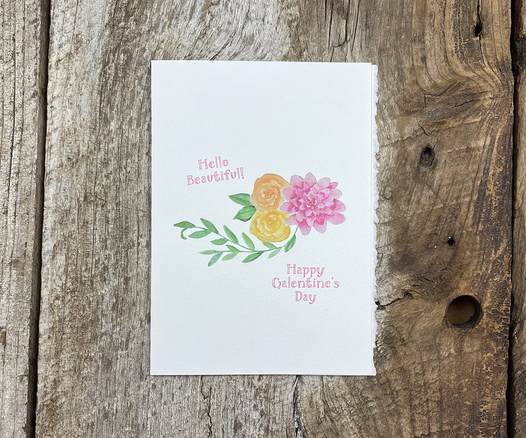 Floral Galentine card