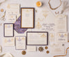 Gold Chandelier Wedding Invitation