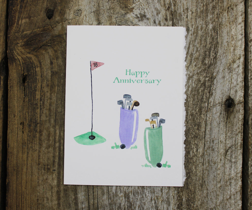 Golf anniversary card