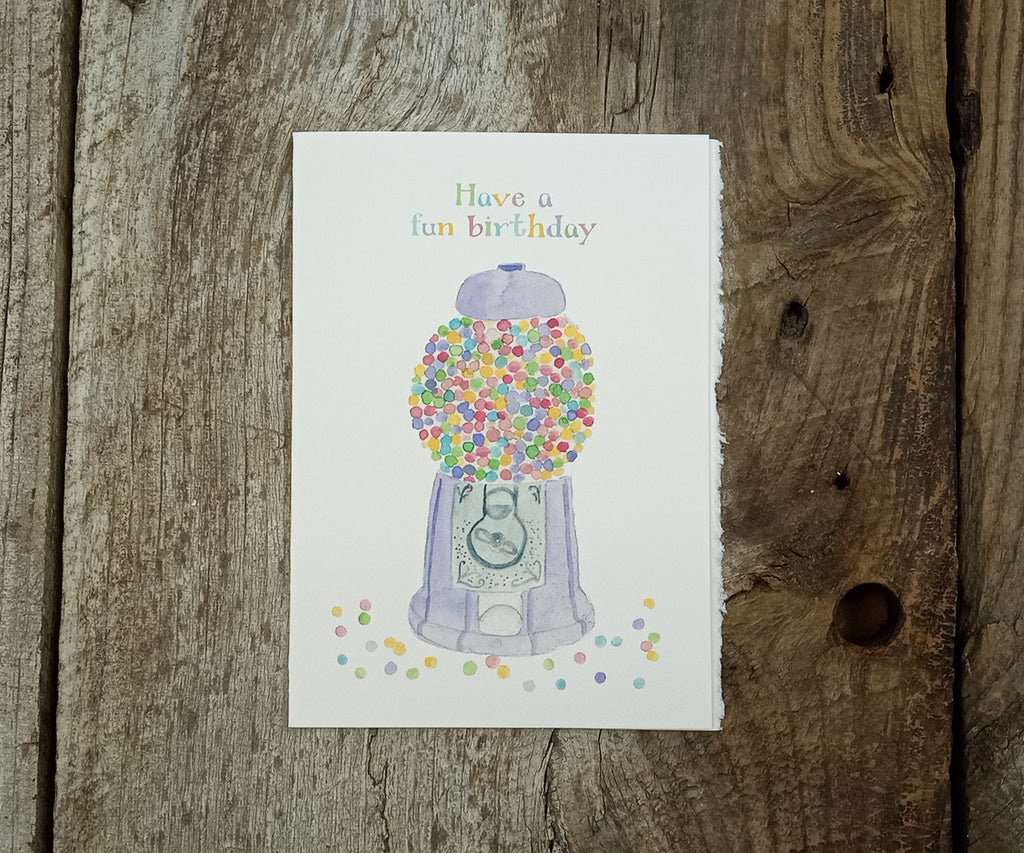 Gumball Machine Birthday Card