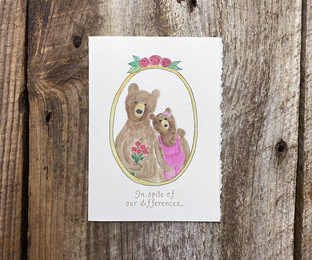 cute bears valentine card