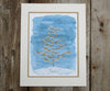 peace christmas tree print