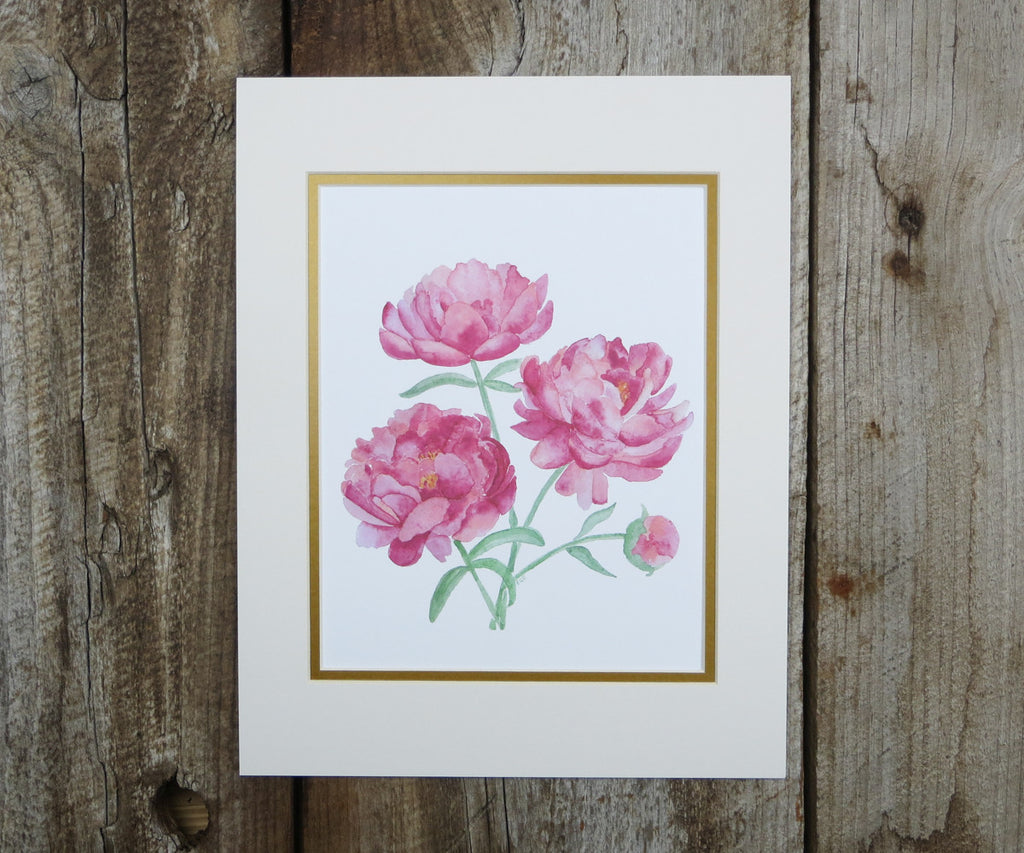 peonies print