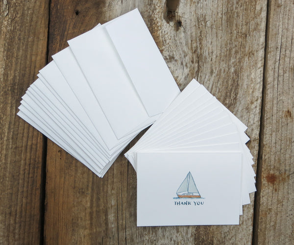 Sailboat thank you notes