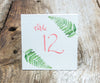Woodland Fern Table Signs
