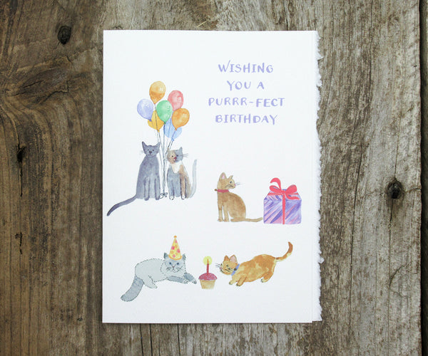 Purrrr-fect Birthday Card