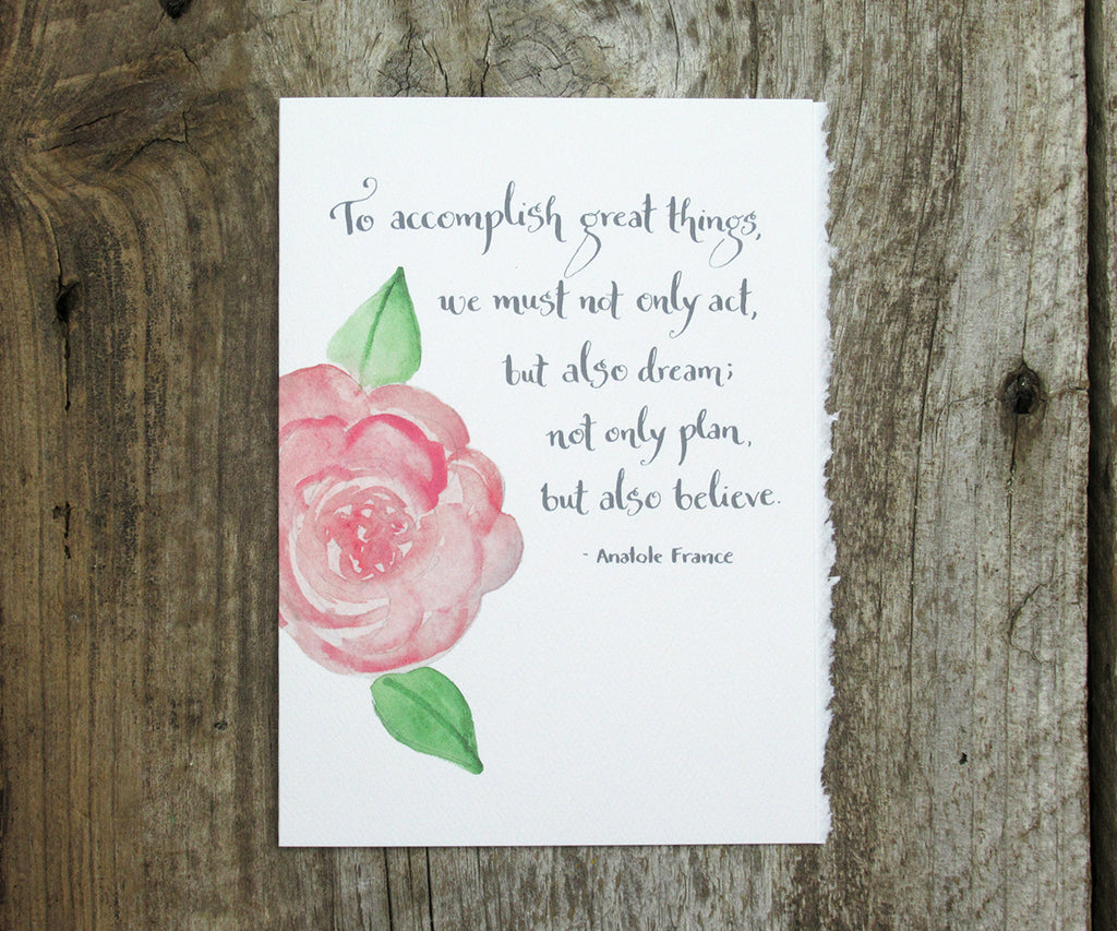 To Accomplish Quote Card