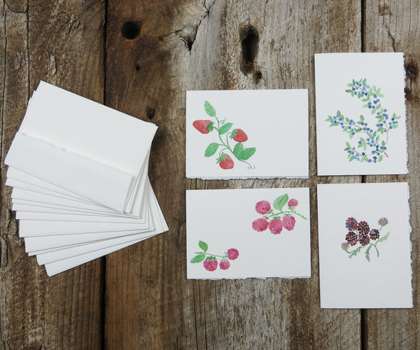 Berries note cards