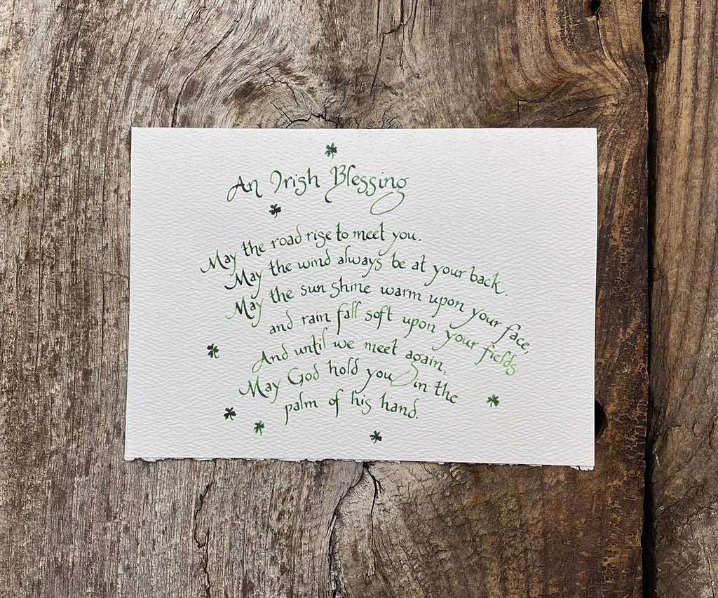 Irish blessing card