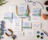 Lake View wedding invitation suite